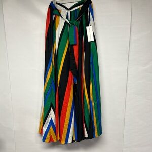 Vibrant Striped Maxi Skirt